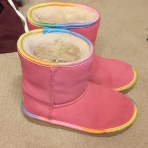 Really cute pink girls UGGS size 2